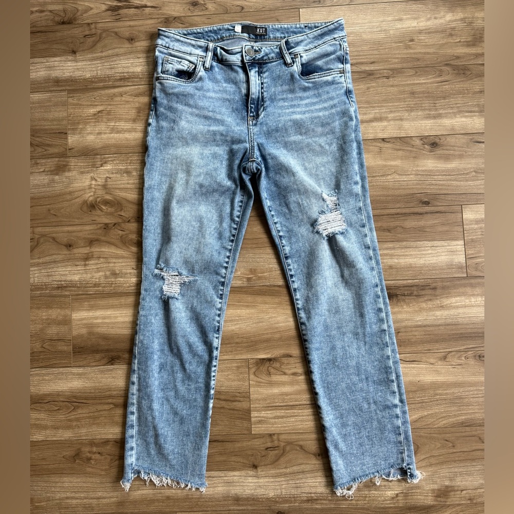 Kut from the Kloth Light Blue Straight Leg Jeans